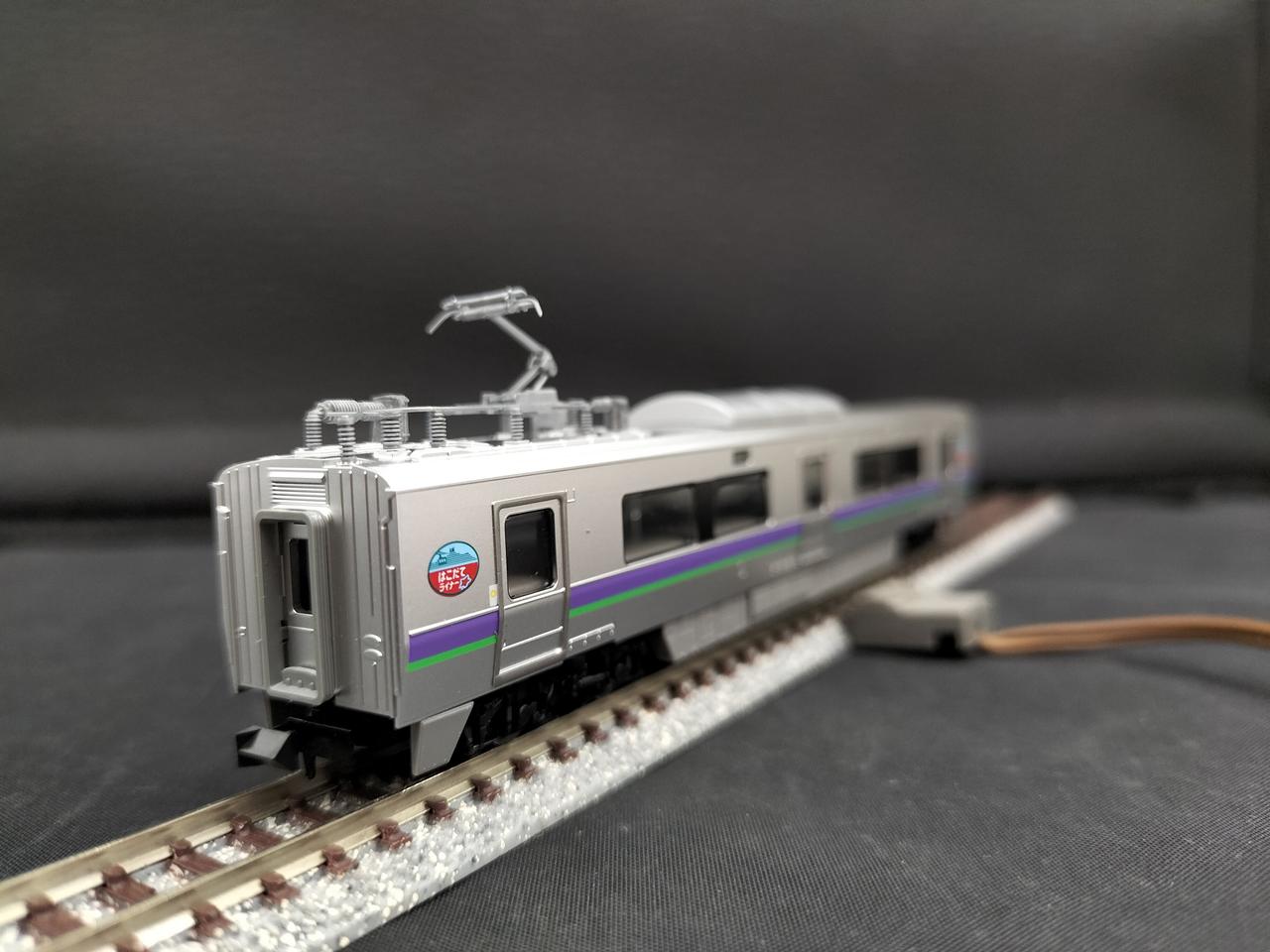 モーター動作OK、パンタグラフ展開します