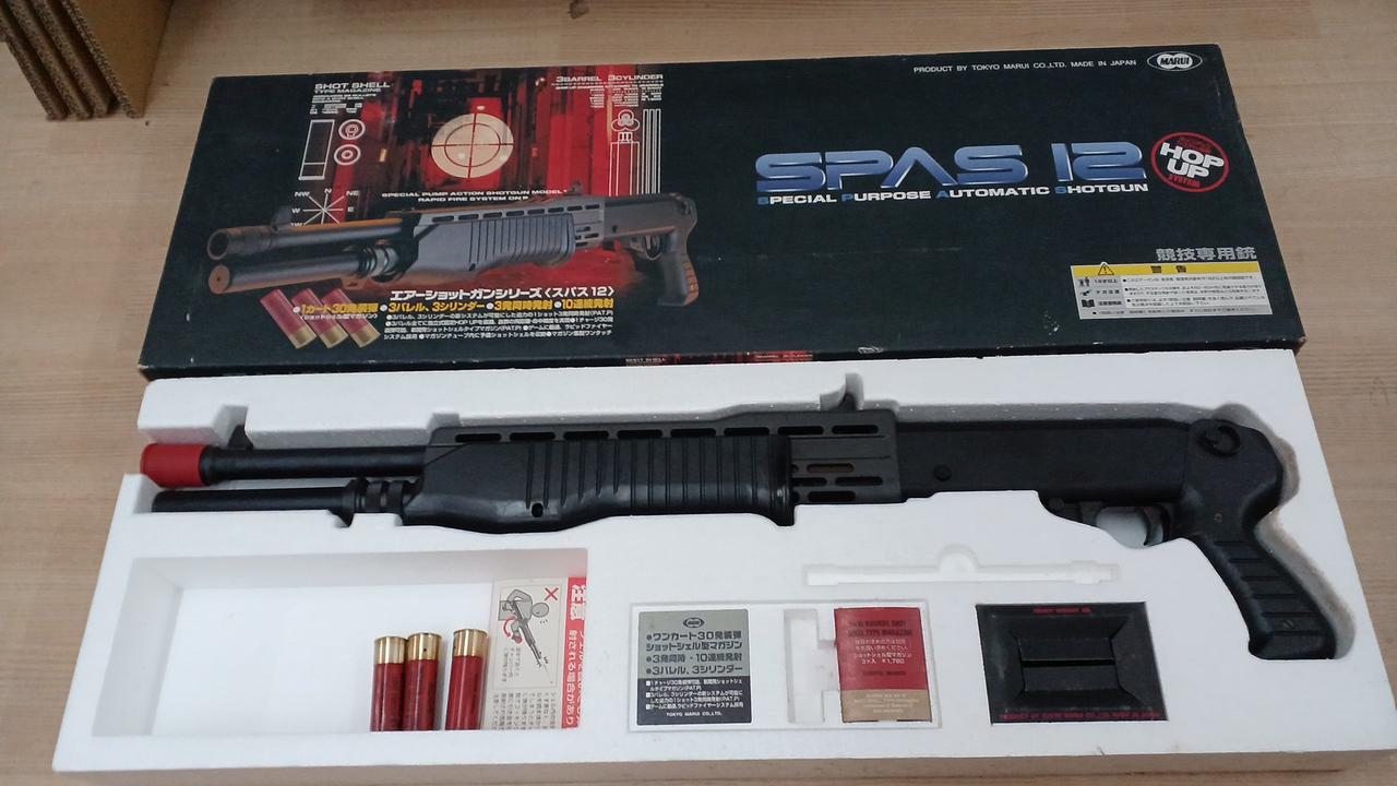 (中古品)東京マルイ　スパス12ソードオフ+ショットシェルスリング 中古品)東京マルイ スパス12ソードオフ+ショットシェルスリング