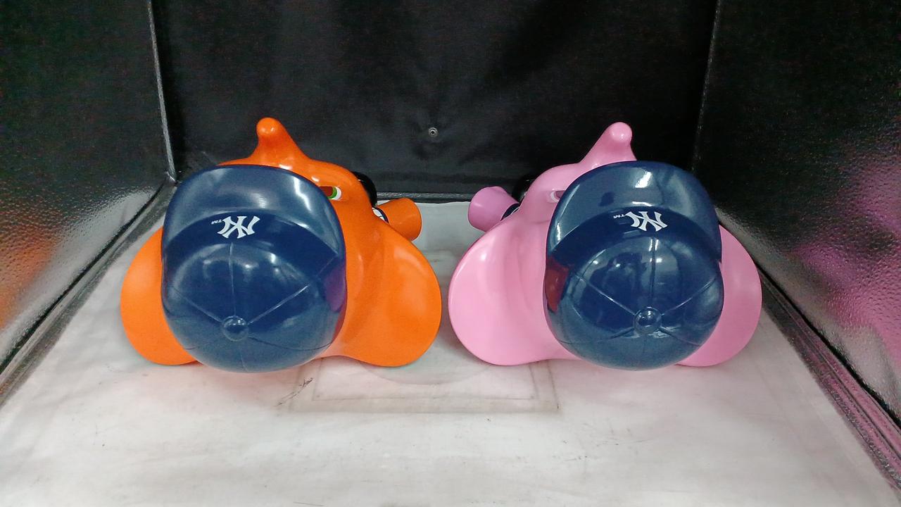 【極美品】サトちゃん&サトコちゃんバンクセット 千葉ロッテマリーンズ限定品 プロ野球サトちゃん大図鑑 | 佐藤製薬「サトちゃん」のプロ野球版