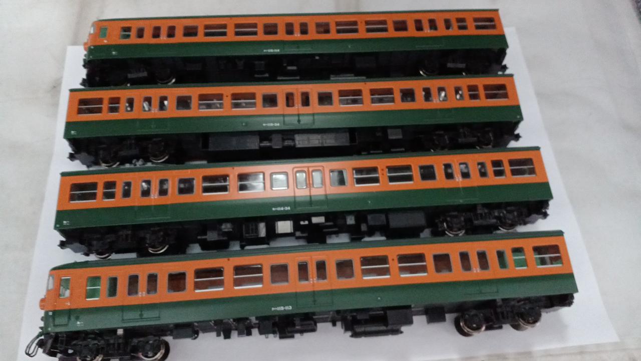 でんてつ工房 国鉄115系0番台 湘南色 4両セット HO) HO-001 国鉄 115系 0番台湘南色 基本4両セット | でんてつ