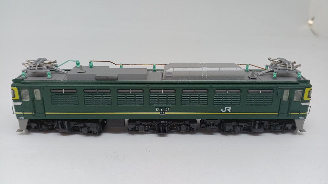 トモエ御前☆☆☆ 鉄道模型 HOj EF81 80北斗星 （デアゴスティーニ 鉄道車両 金属