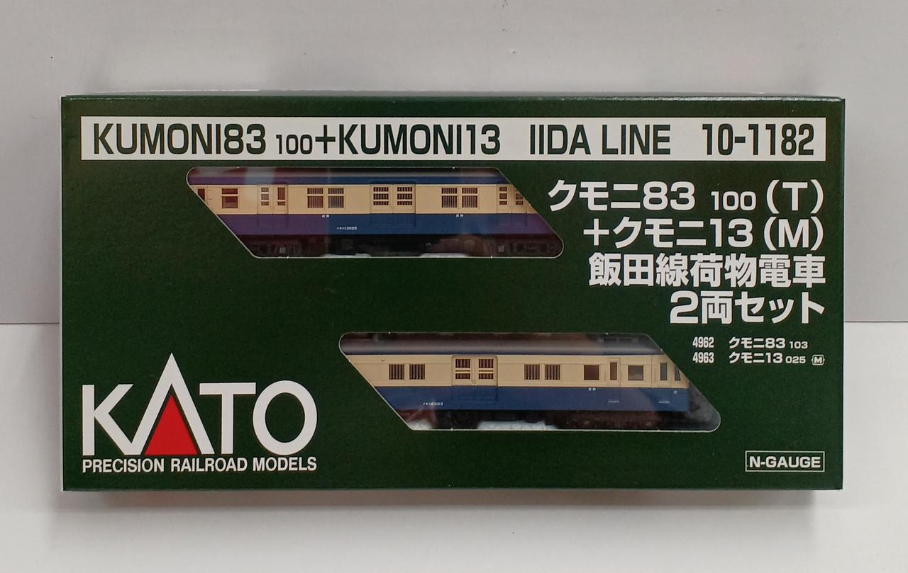 KATO 10-1182 クモニ83+クモニ13飯田線2両セット Amazon.co.jp: KATO 10-1182 クモニ83-100 T ＋クモニ13 M 飯田
