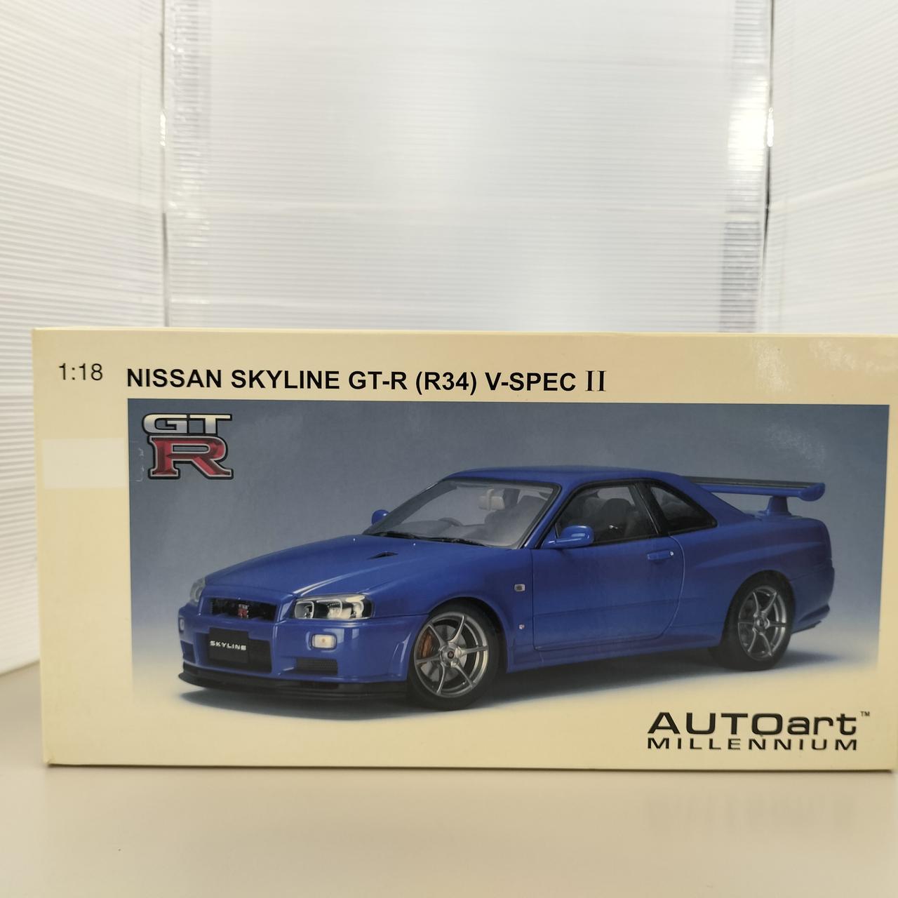 5,000円off★AUTOart オートアート スカイライン GT-R R34 AUTOart 1/18 日産 スカイライン GT-R （R34） Vスペック II （ホワイ
