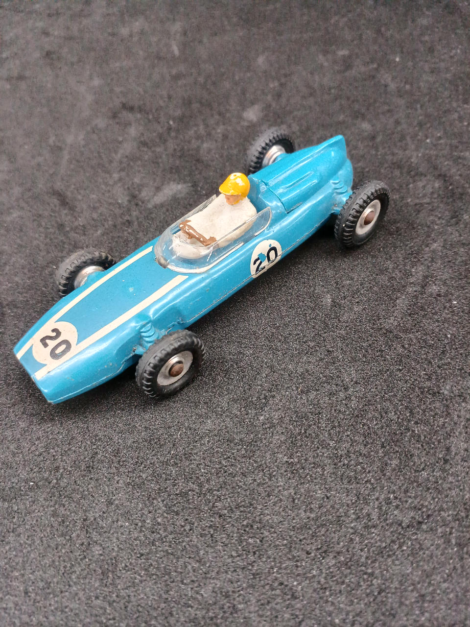 dinkyミニカーディンキ一 クレーン車 イングランド製 当時物 傷 汚れあり DINKY TOYS 1/43 ディンキー リンカーン プレミア ブルー