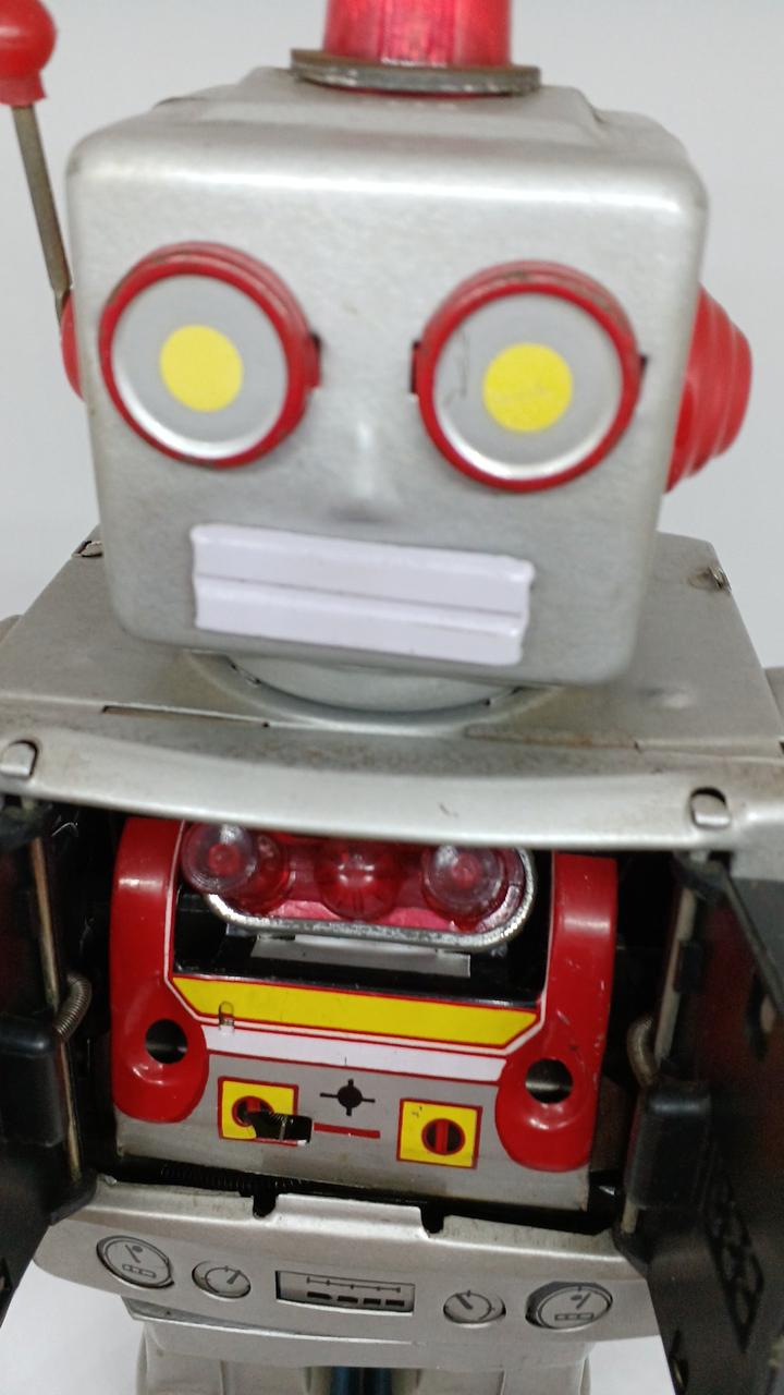 美品 堀川 ブリキ ロボット 稼働品 コスミックファイター Yahoo