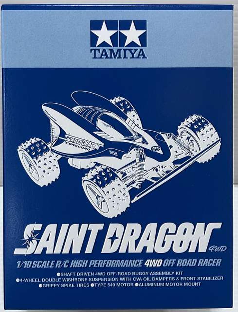 走行僅か必須OP多数装着！タミヤセイントドラゴン2021モーター付属、メカ無し車 タミヤ(TAMIYA)|1/10 セイントドラゴン 4WD 2021 組み立てキット