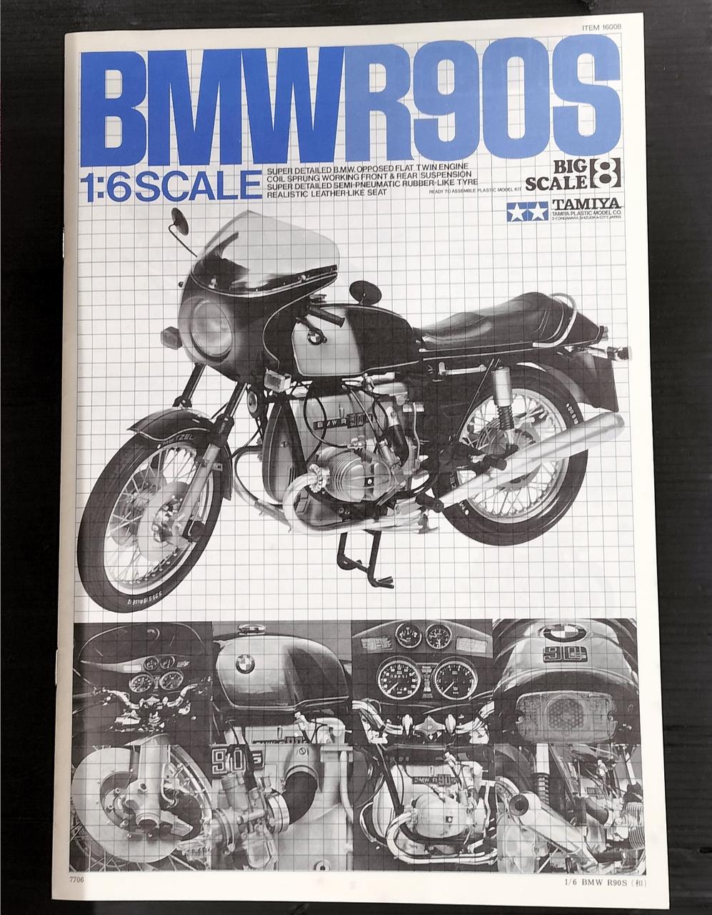 タミヤ16008 BMW R90S TAMIYA 1/6スケール未組み立てキット タミヤ16008 BMW R90S TAMIYA 1/6スケール未組み立てキット