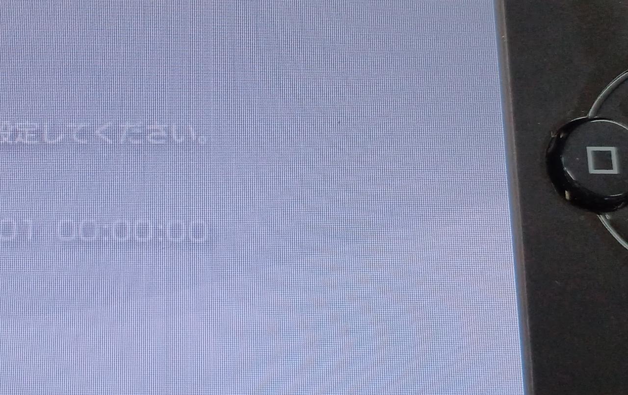 中央の黒点がドット欠けです。