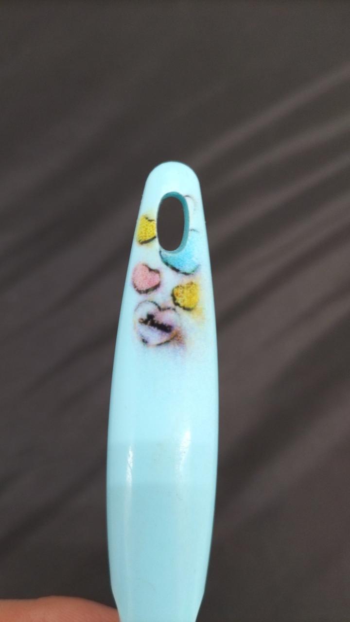 歯ブラシの柄にプリント出来ました。