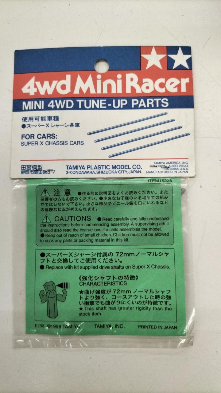 (未使用･未開封品)　タミヤ グレードアップパーツNo.235 ７２ｍｍ強化シャフト 15235 ミニ四駆用パーツ og8985z Amazon | barchetta 72mm中空ステンレスシャフト【タミヤ ミニ四