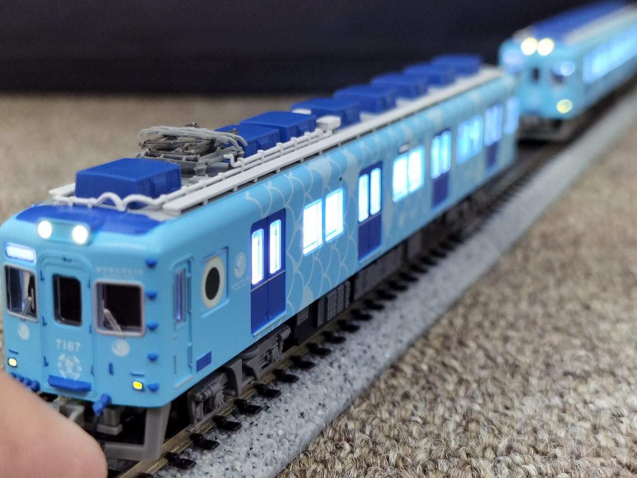 マイクロエース　南海7100系ワンマン車 モーター無し2両セット　ジャンク品 マイクロエース 南海7100系ワンマン車 モーター無し2両セット