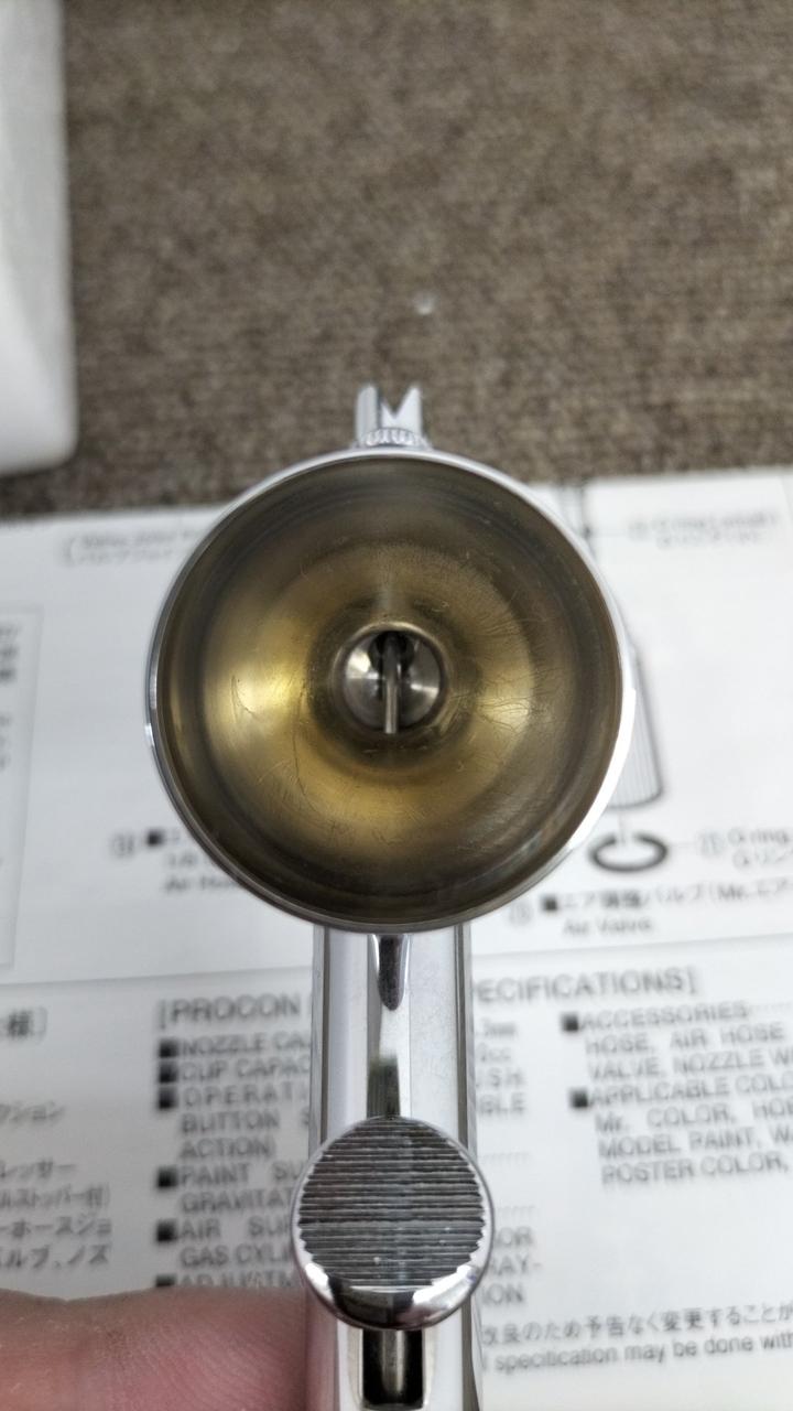 塗料カップ使用感有