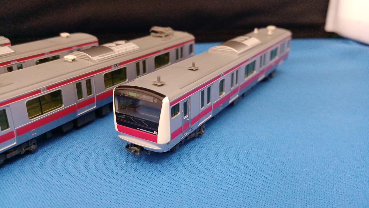 片側先頭車スカート破損