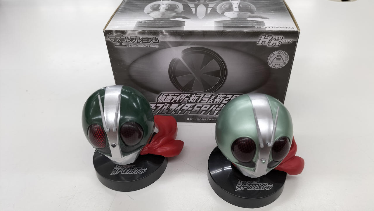 中古】 マスコレプレミアム 仮面ライダー新1号＆新2号 ダブルライダー  