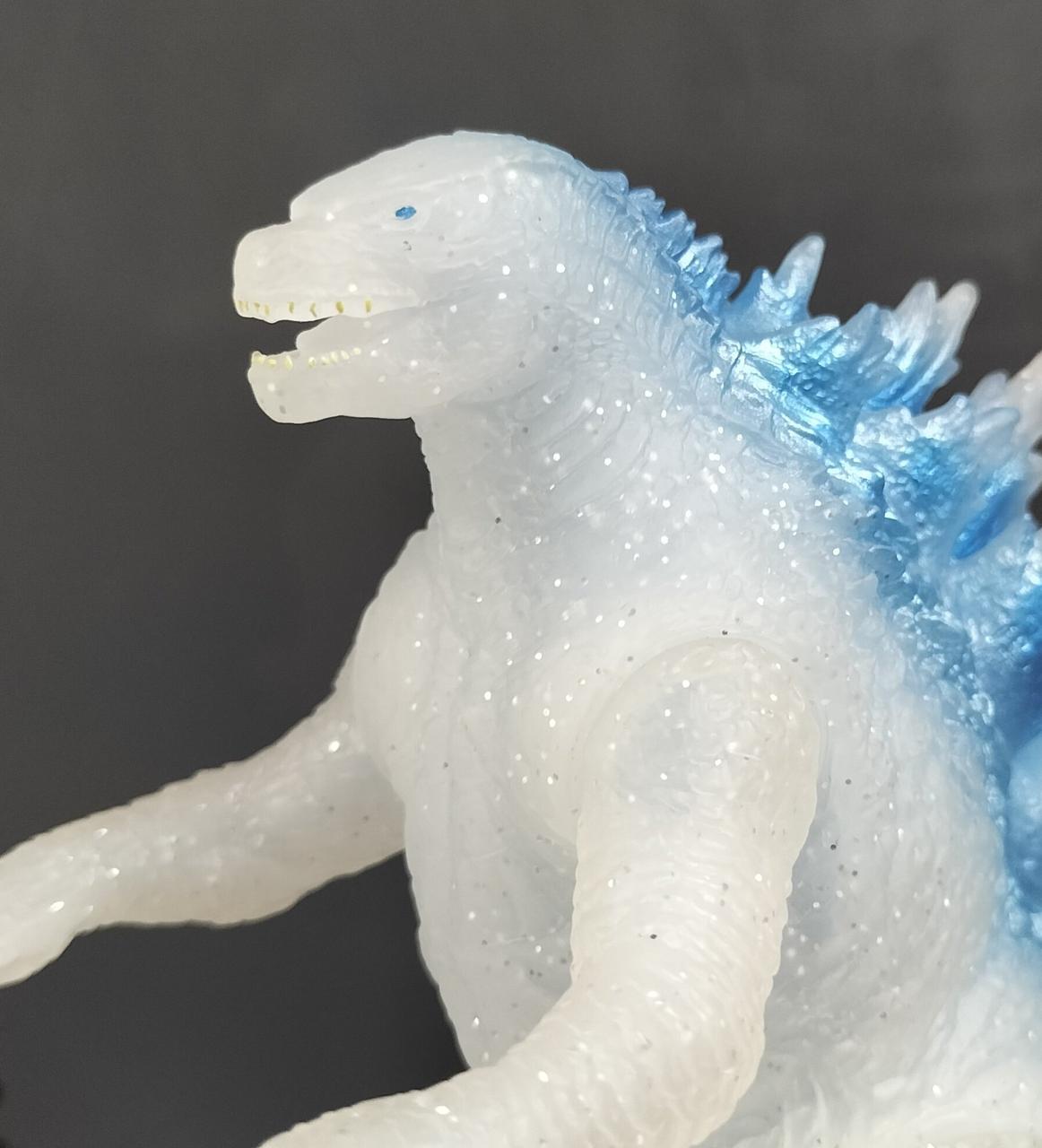 BANDAI - ゴジラ GODZLILLA ソフビ クリアラメメタブルー フィギュア GODZILLA(2024) クリアラメメタブルー 「ゴジラ