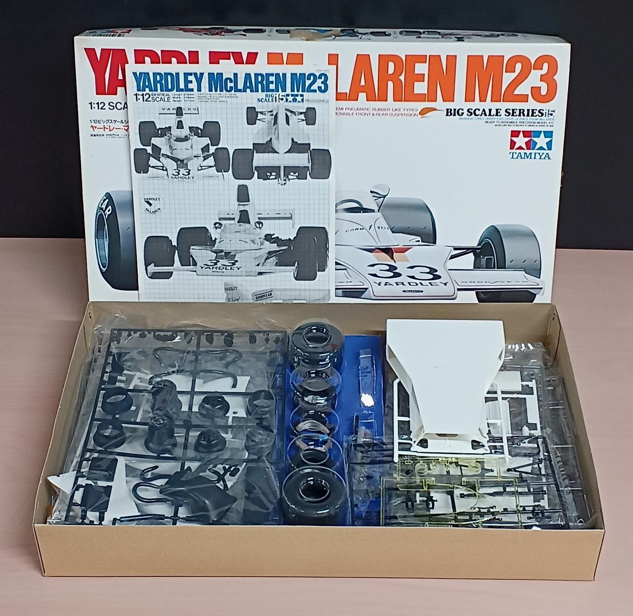 TAMIYA YARDLEY McLAREN M23 1/12 未組み立て Tamiya Yardley McLaren M23 - YouTube