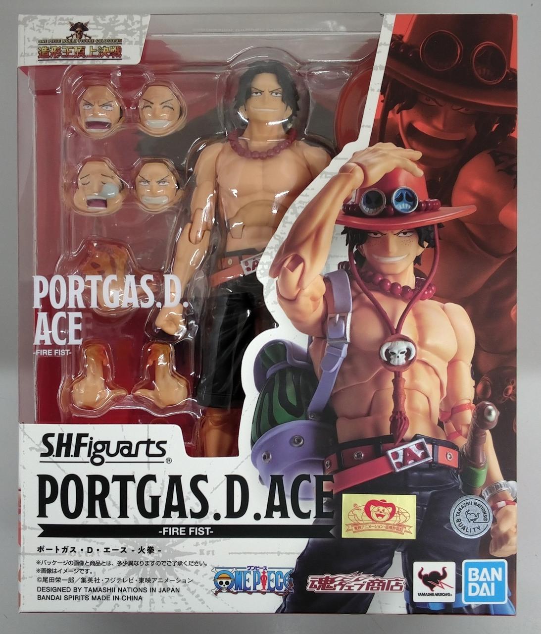 BANDAI 型番：ポートガス・D・エース - 火拳 - S.H.Figuarts