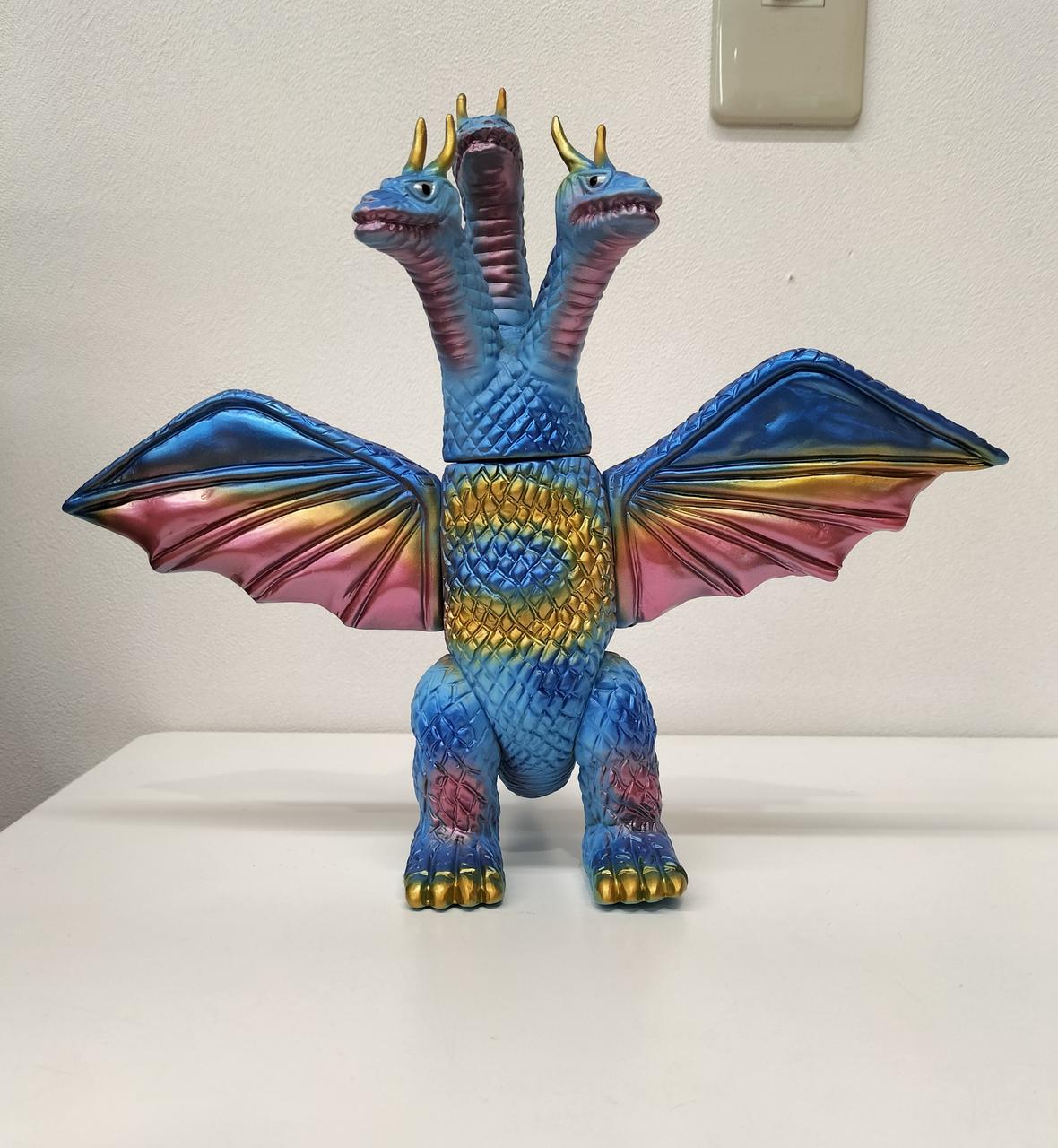 【ブルマァク BULLMARK】/キングギドラ/ブルー　ソフビ ソフビ/ブルマァク BULLMARK/ゴジラシリーズ/キングギドラ/ブルー