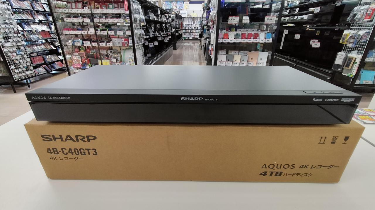 4Kレコーダー　4B-C40BT3 HDD ハードディスク　シャープ　ブルーレイ 4Kレコーダー 4B-C40BT3 HDD ハードディスク シャープ