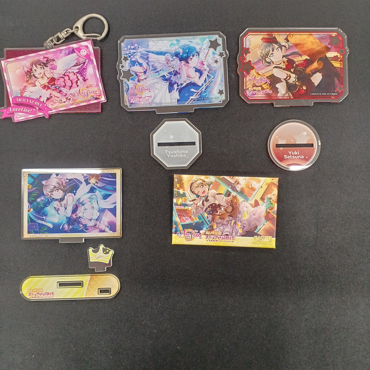 ラブライブ アクスタ・アクキー&缶バッジセット