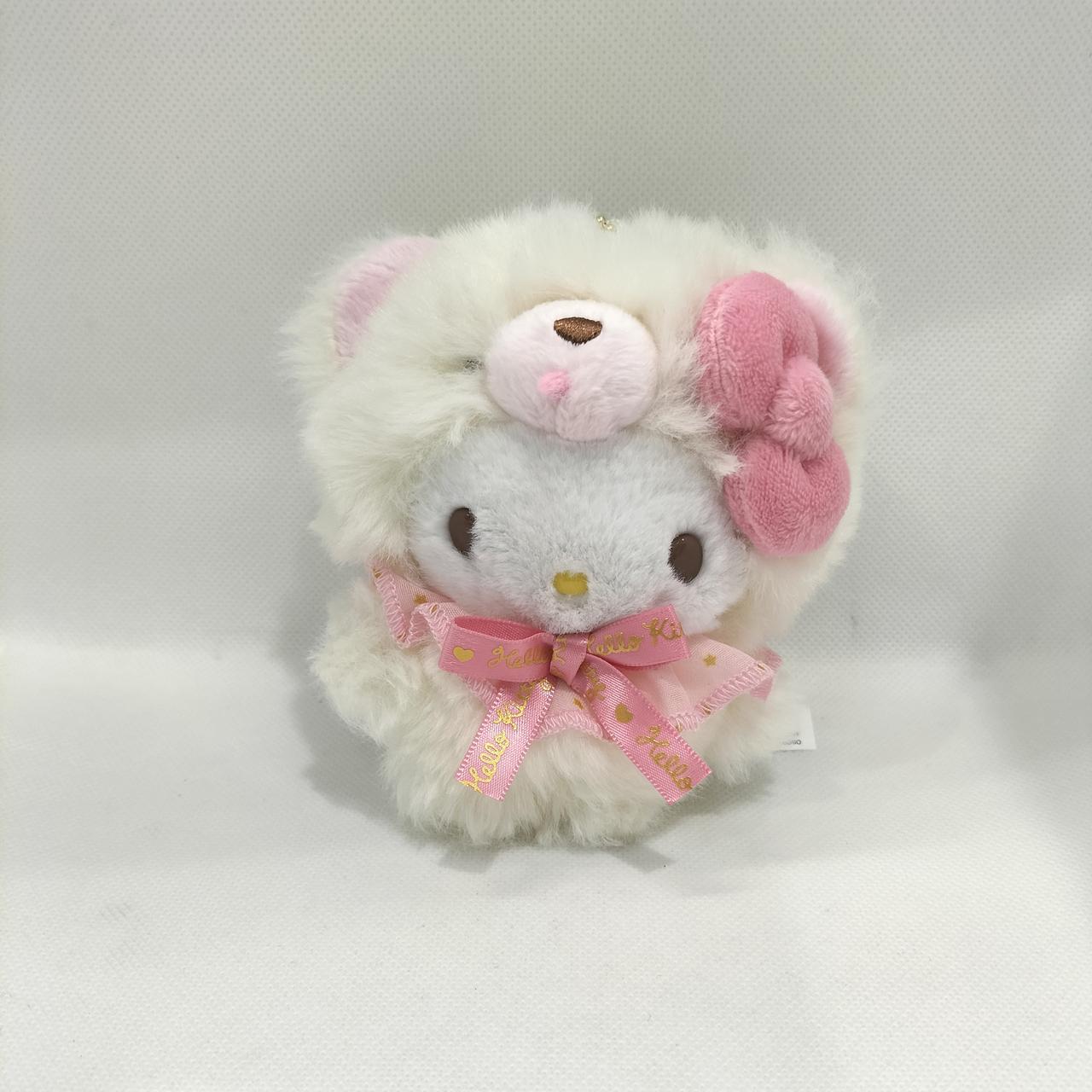 ハローキティマスコットホルダー　フワモサ