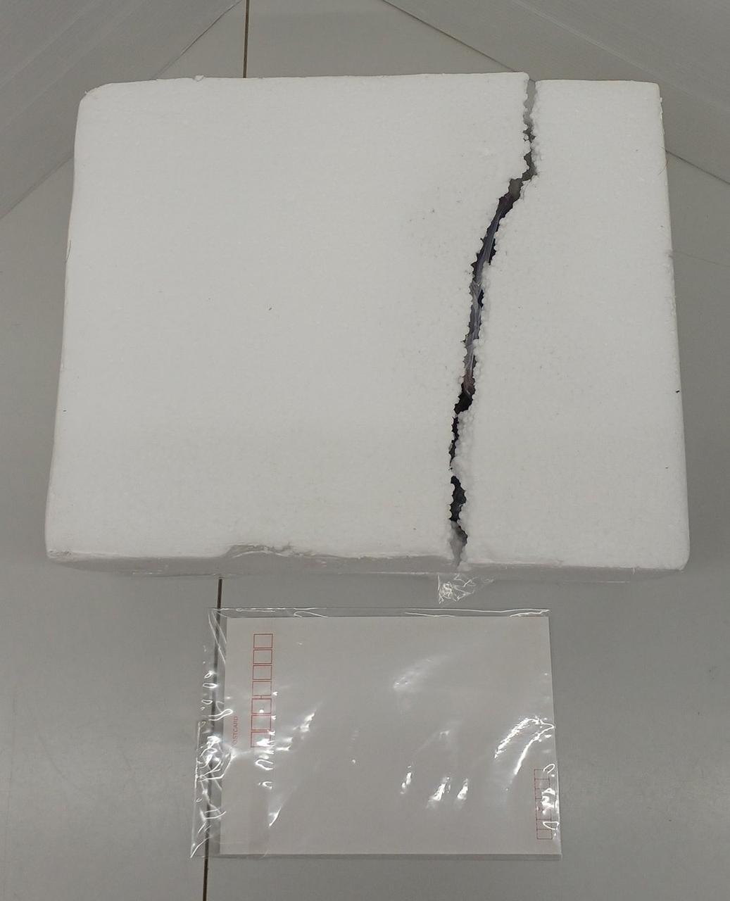 発泡スチロール箱破損有り