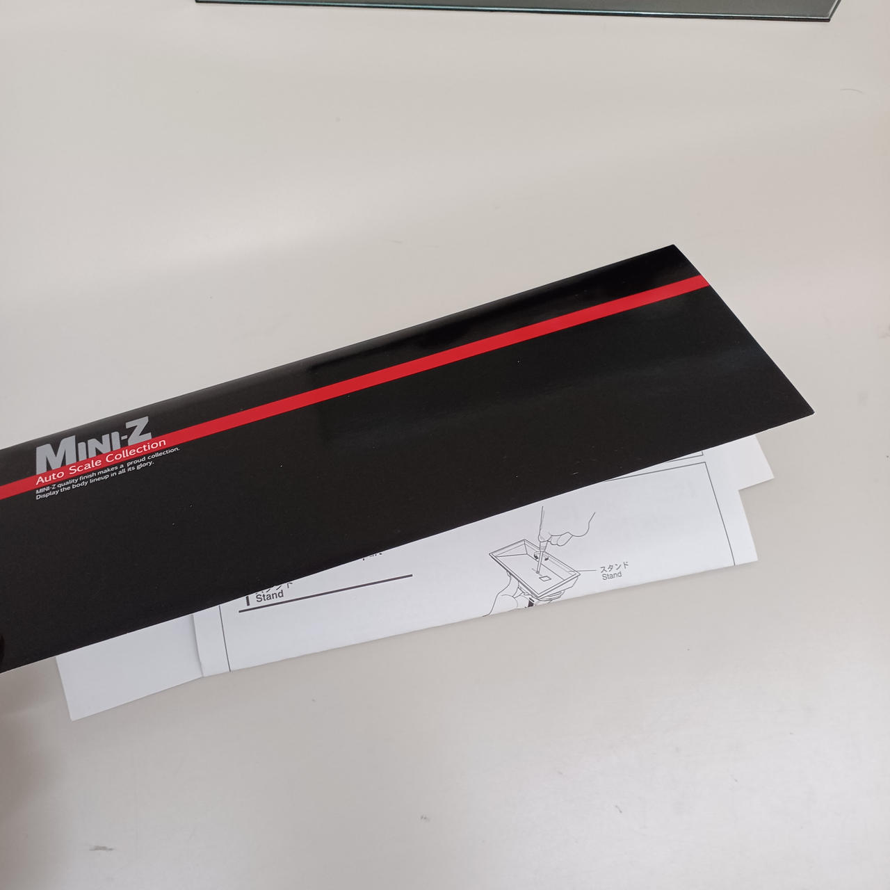 取説は台紙の内側に入れておきます。