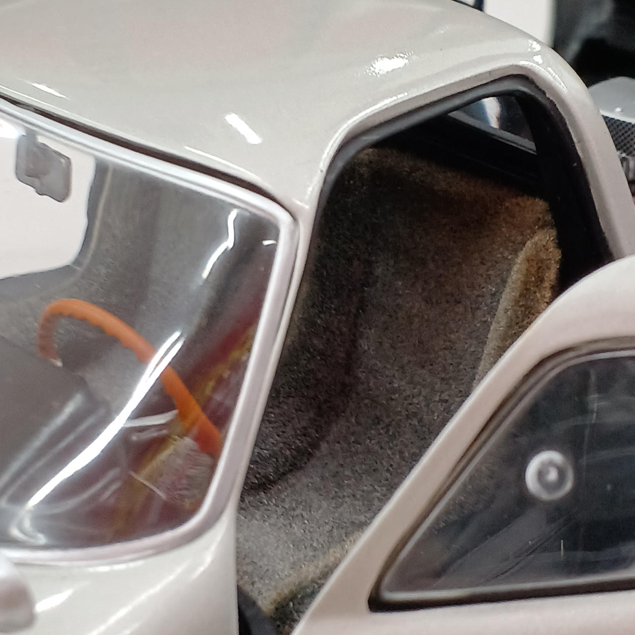 座席日焼け？グラデーションになってます