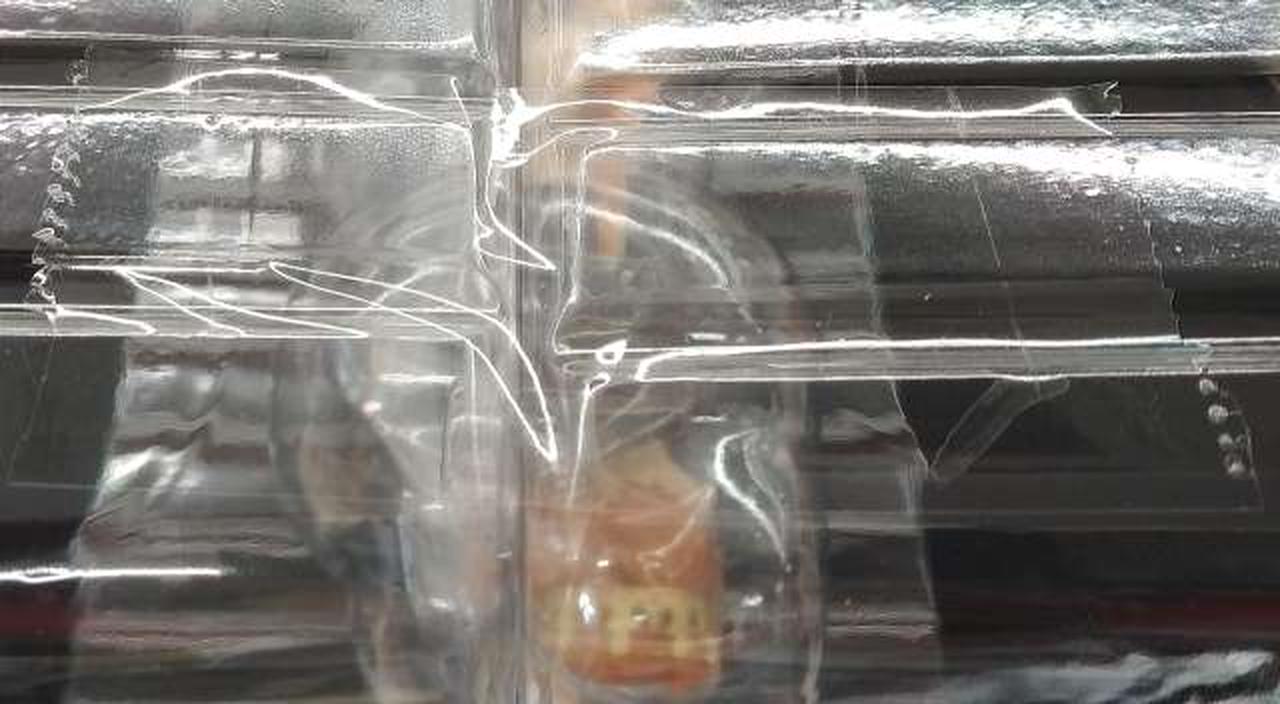 本体　テープ貼付部分①