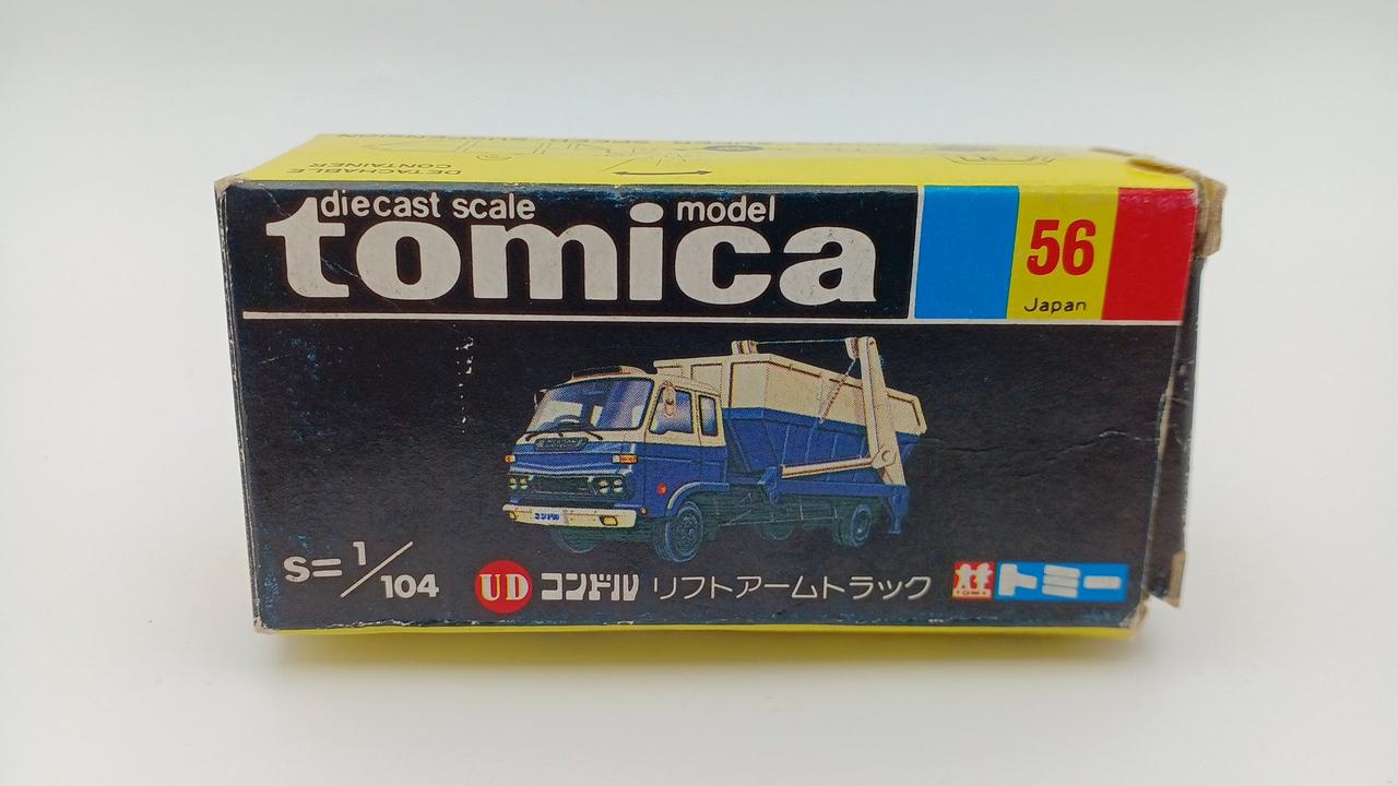 黒箱トミカ コンドル リフトアームトラック 未使用 トミカ開封 384】黒箱トミカ!!! No.56 UD コンドル リフトアーム