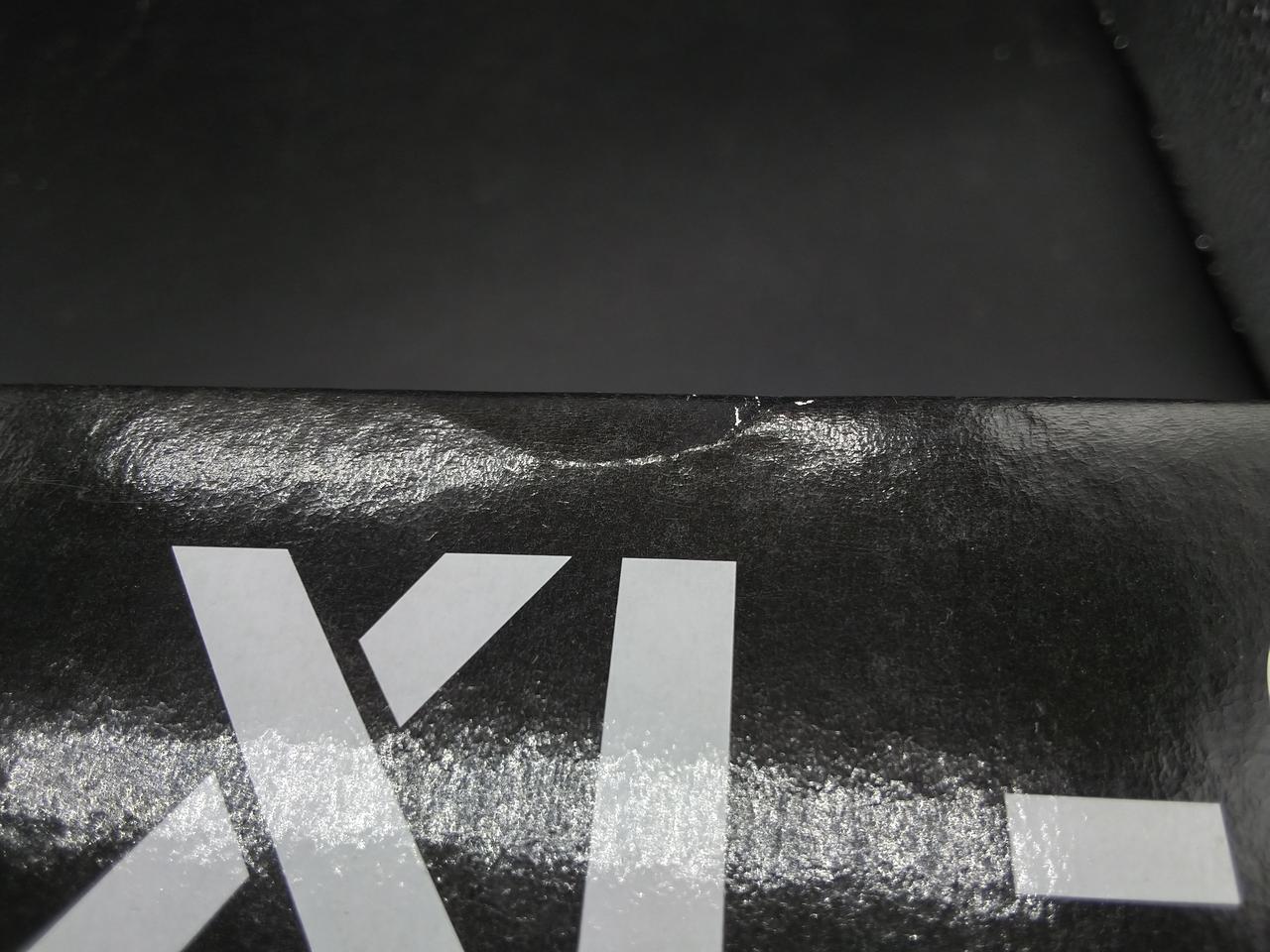 若干の折れあり