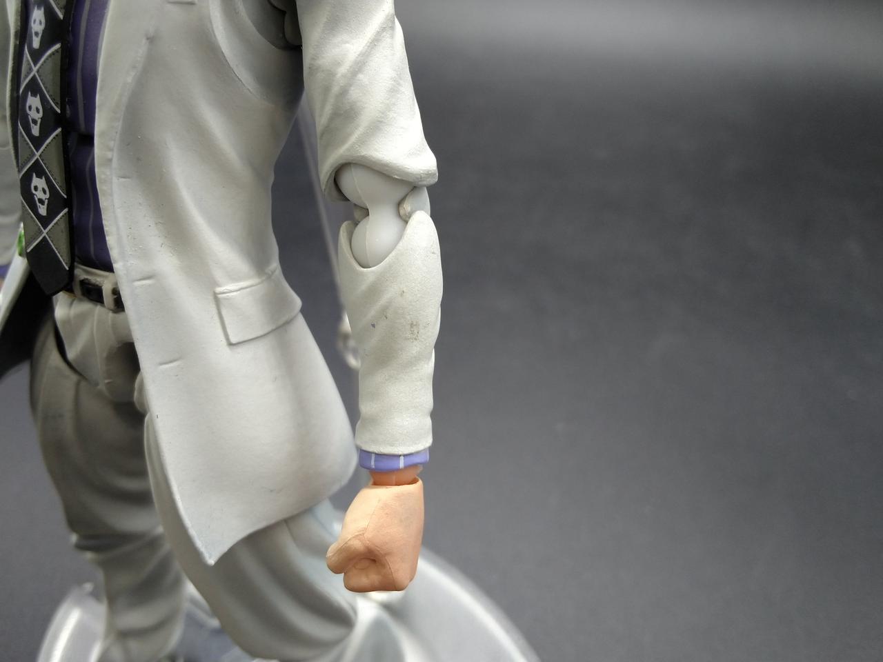 左腕に汚れあり