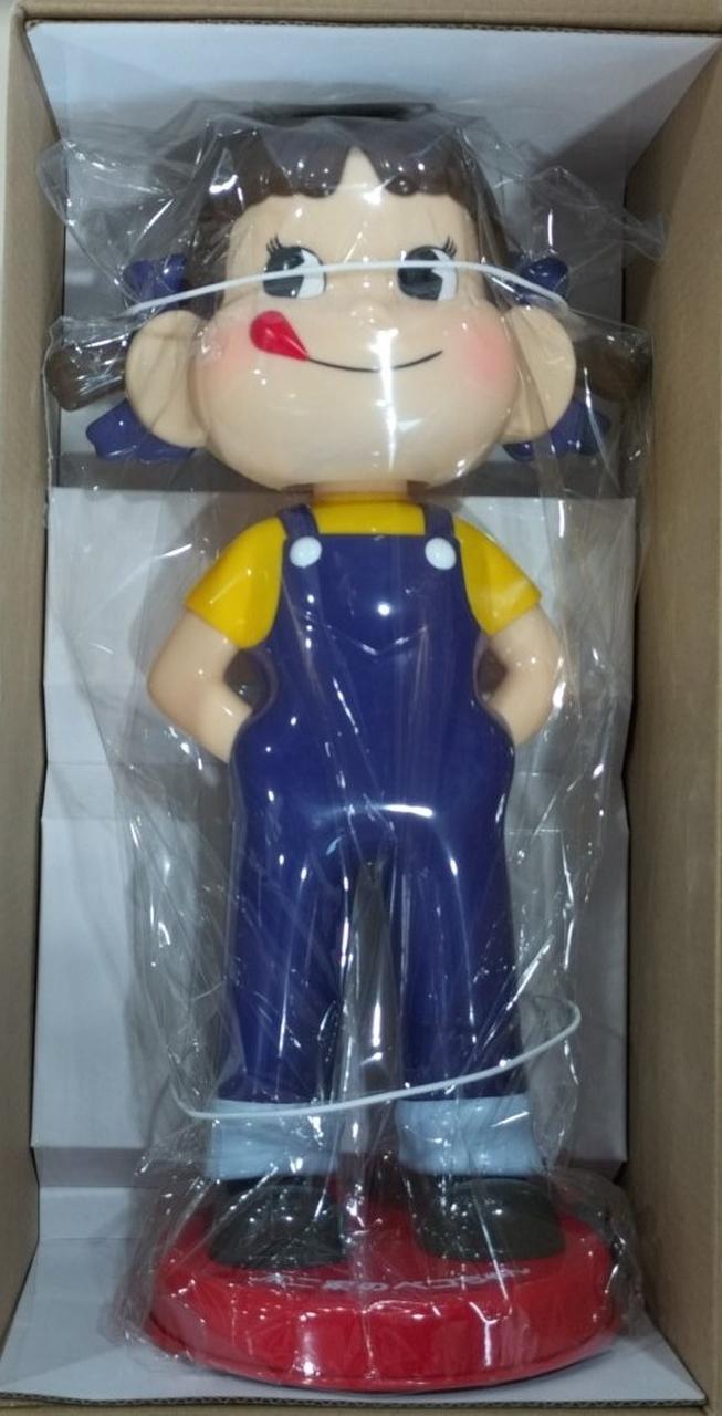 不二家 首振り　ペコちゃん　人形　 非売品・未使用 青パンツ　126-PK01 不二家 首振り ペコちゃん 人形 非売品・未使用 青パンツ 126