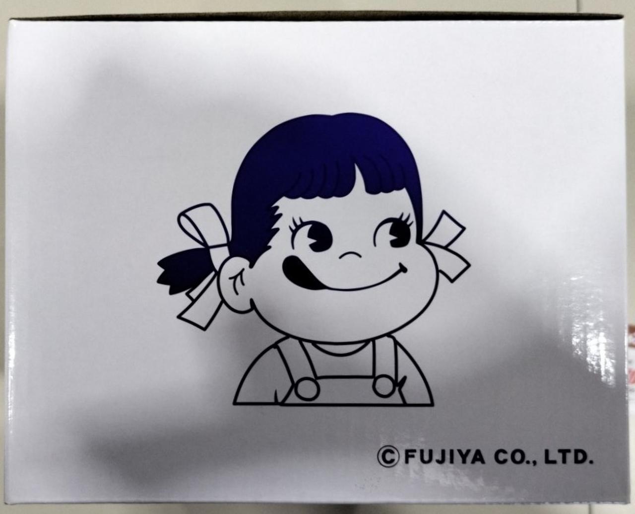 不二家首ふりペコちゃん☆126ｰPK01(青) 不二家 首振り ペコちゃん 人形 非売品・未使用 青パンツ 126