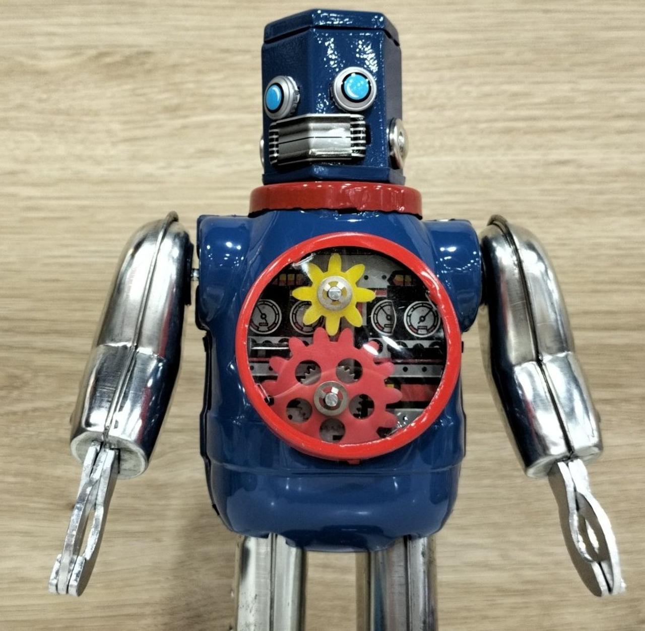 メタルハウス社　ギアロボット 未使用 日本製　シルバー&ゴールド Amazon | メタルハウス, GEAR ROBOT, ブリキロボット, 日本製