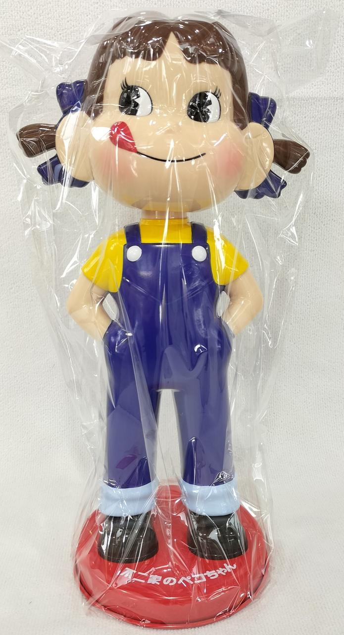 不二家 卓上ペコちゃん人形（首ふり人形／ブラウン） 【未開封新品】 最終お値下 不二家 卓上ペコちゃん人形（首ふり人形／ブラウン