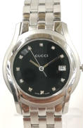 11Pダイヤインデックス　ブラック文字盤　クォーツウォッチ|GUCCI