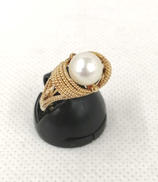 パール付きK18リング|#11
