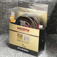 4K対応のプレミアムハイスピードHDMIケーブル/7m|FUNAI