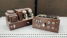 自作真空管アンプセット|不明