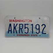 ワシントンナンバープレート|選択不可