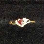 K18リング(石付き)|不明