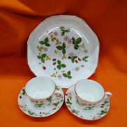 ワイルドストロベリー カップ&ソーサーペア皿1枚|WEDGWOOD