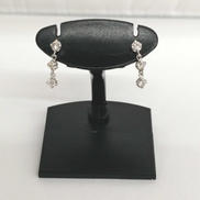 K14WG石付きピアス|-