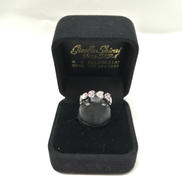 K18WGリング|宝石付きリング