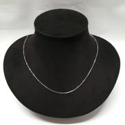 K18WGネックレス|宝石無しネックレス