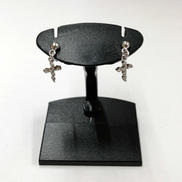 クロスモチーフピアス|K18WG