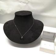 K10WGネックレス|宝石付きネックレス