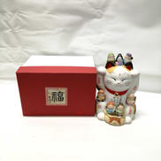 錦彩七福神招き猫|薬師窯