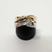 K18 PT900リング|宝石付きリング